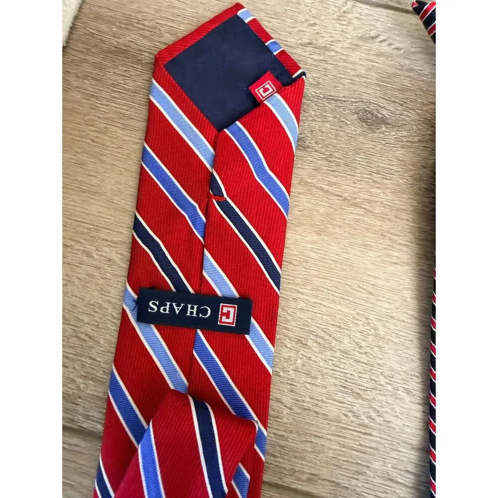 Chaps Boys' Patriotic Clip-On Tie Bundle